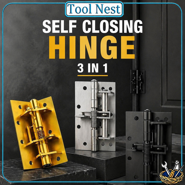 Self Closing Spring Hinge Heavy Duty Door Closer Engsel Pintu Auto ...
