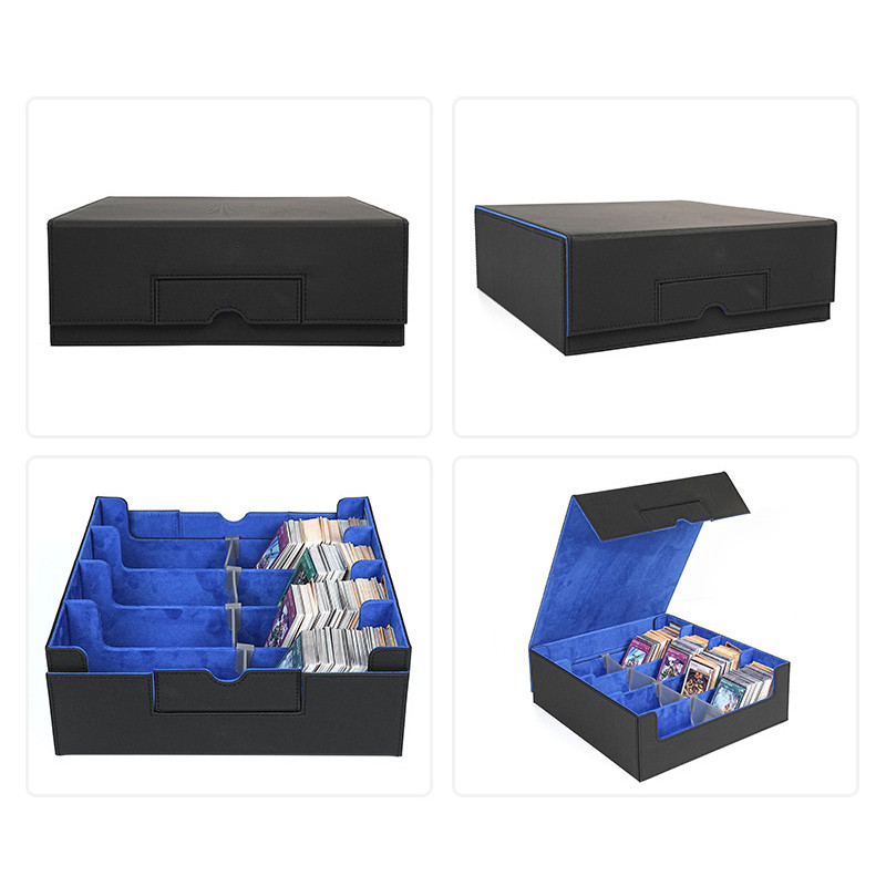 Card Storage Box PU Leather Card Storage Case with Dedicated Card ...