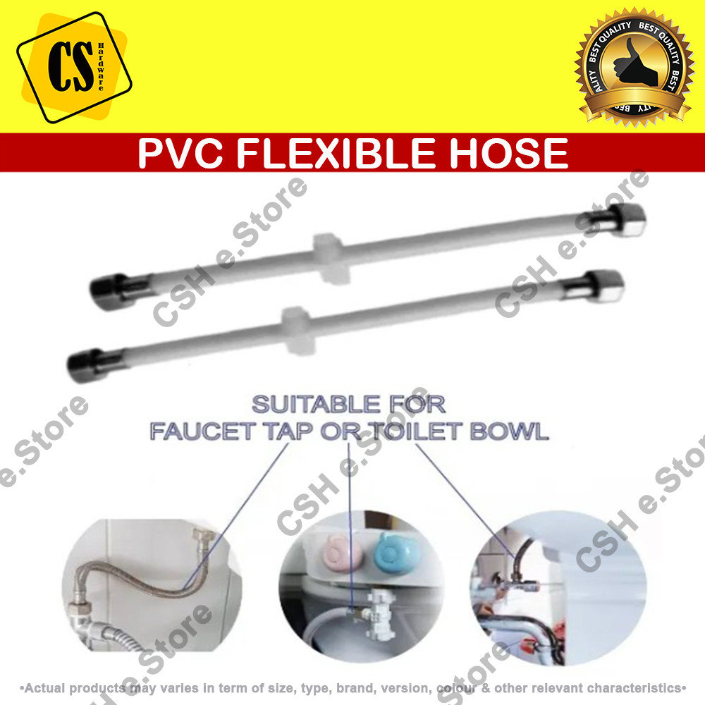 PVC Flexible Connection Pipe Hose Sanitary Fitting PVC inlet Flexible ...