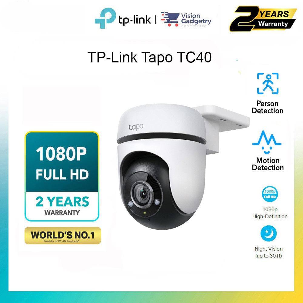 TP-Link Tapo TC40 1080P 2MP Wi-Fi Home Security Camera Outdoor Pan/Tilt ...