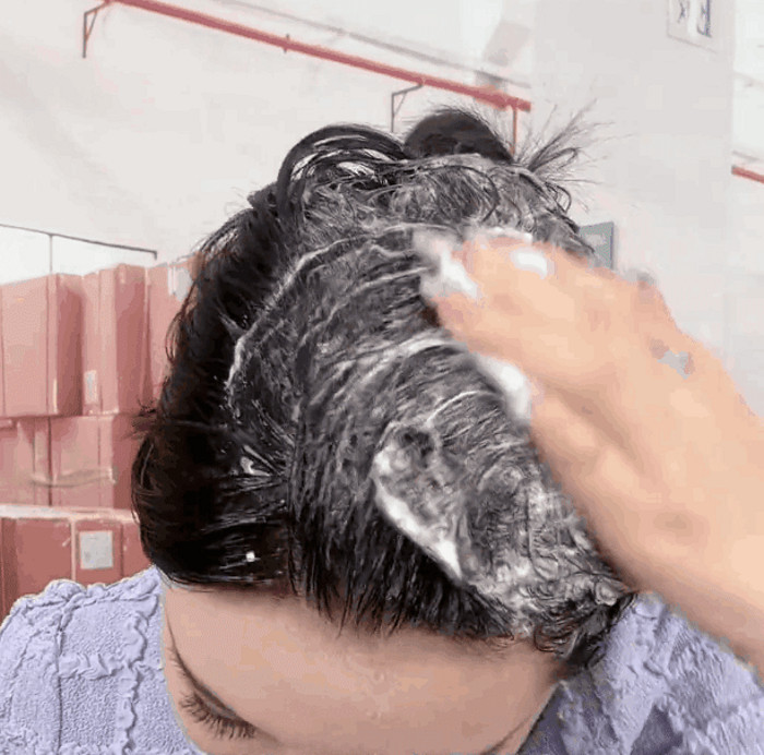 [Plant Extract Hair Dye] Gentle formula petal hair dye, quick and easy ...