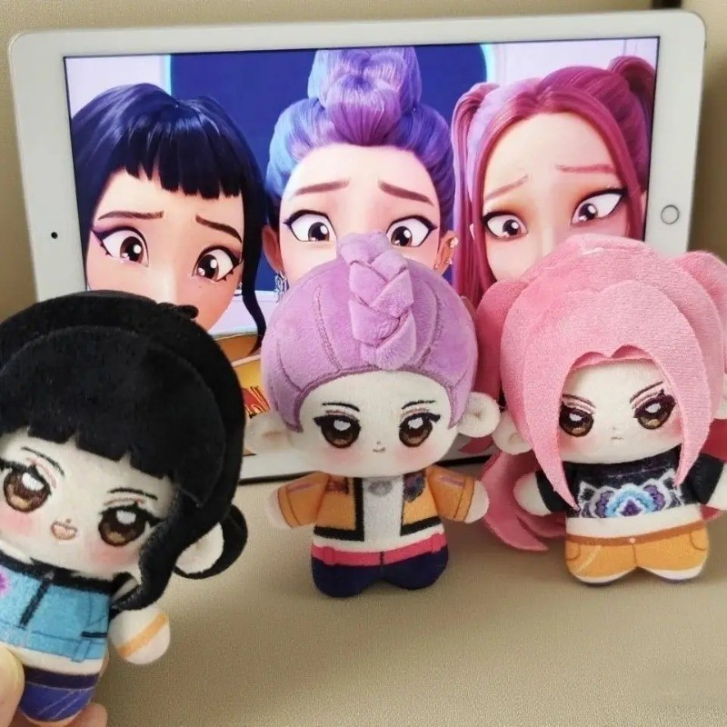 10cm Anime Kpop Demon Hunters Cute Mini Rumi Mira Zoey Idol Cotton Doll ...