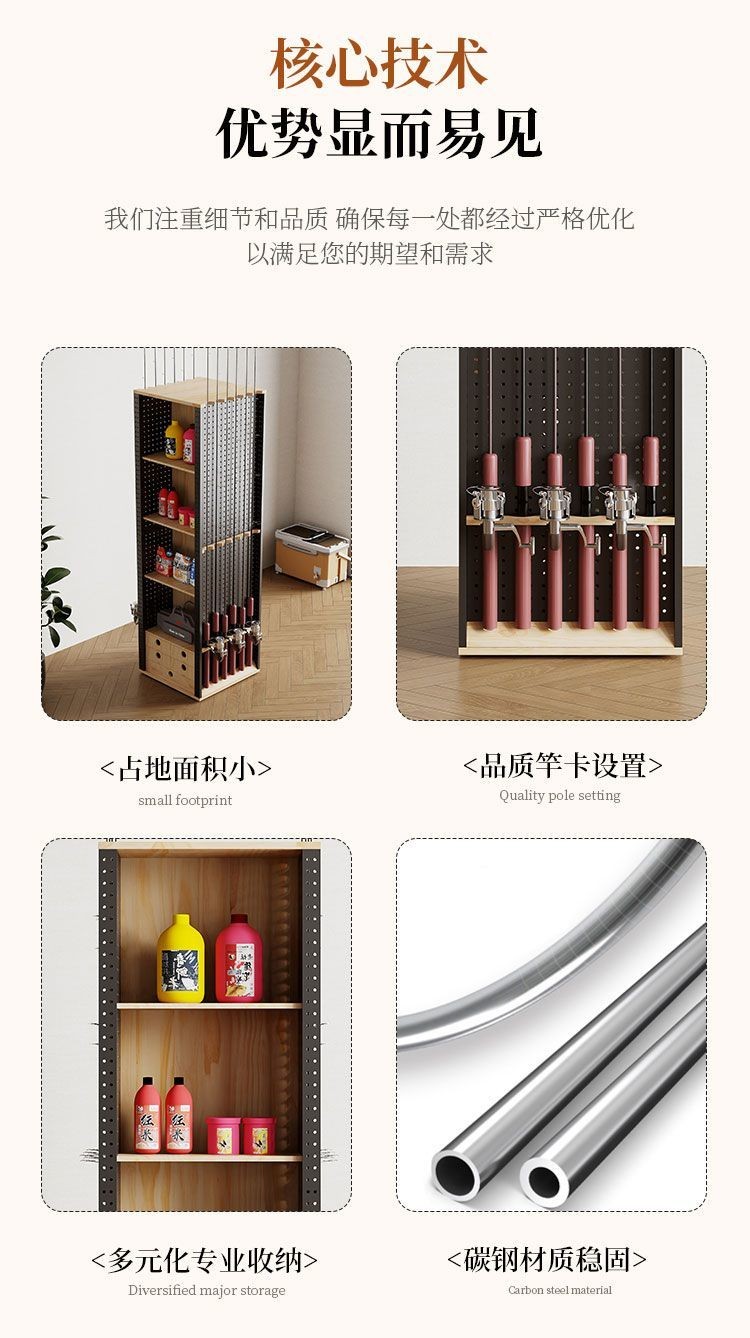 Rotating Fishing Rod Hand Rod Rack Lure Rod Storage Rack Display Rack ...