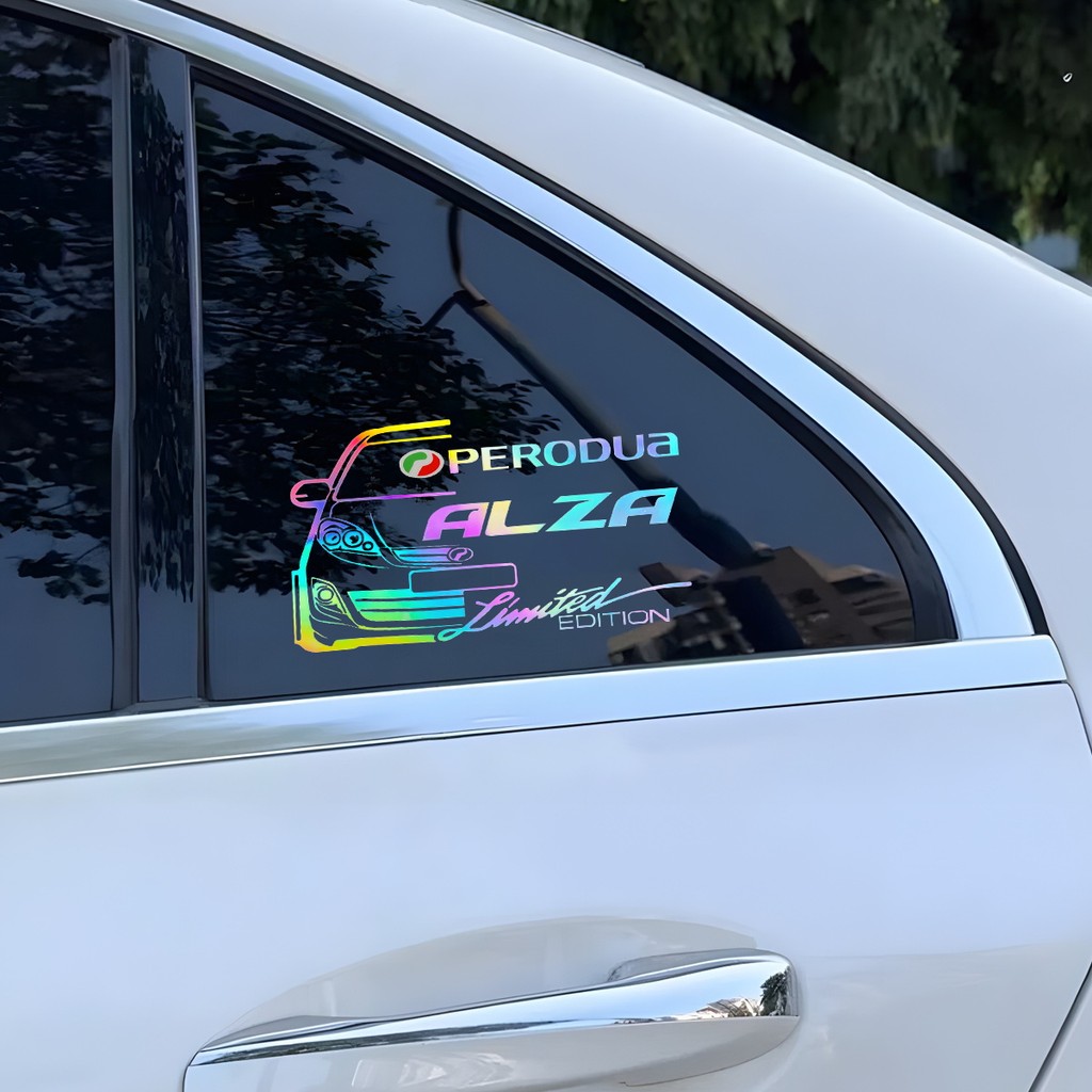 Perodua Car Sticker Reflective Colorful Car Window Body Vinyl ...