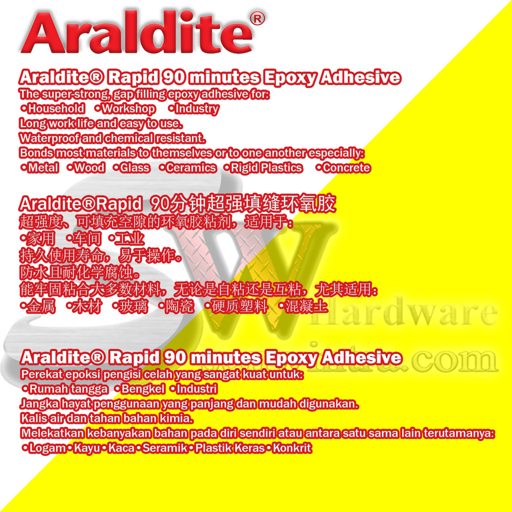 Araldite® Rapid Epoxy Syringe 24ml - ARA400007562