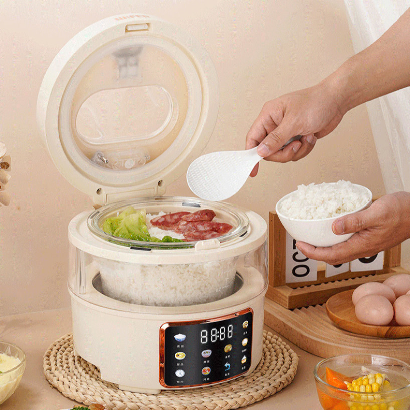 Smart Rice Cooker 2.5L Glass Pot 10 Cooking Functions Multi-cooker With ...