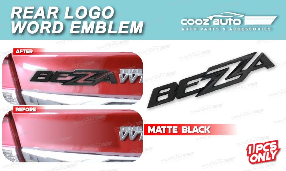Perodua Bezza 2016 - 2025 Rear Logo Emblem Badge Rear Bonnet Wording ...