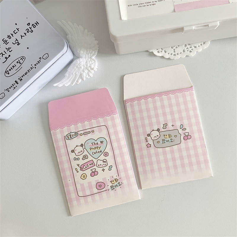 6pcs/set Cute Puppy Envelope Photocard Packaging Bag | Shopee Malaysia