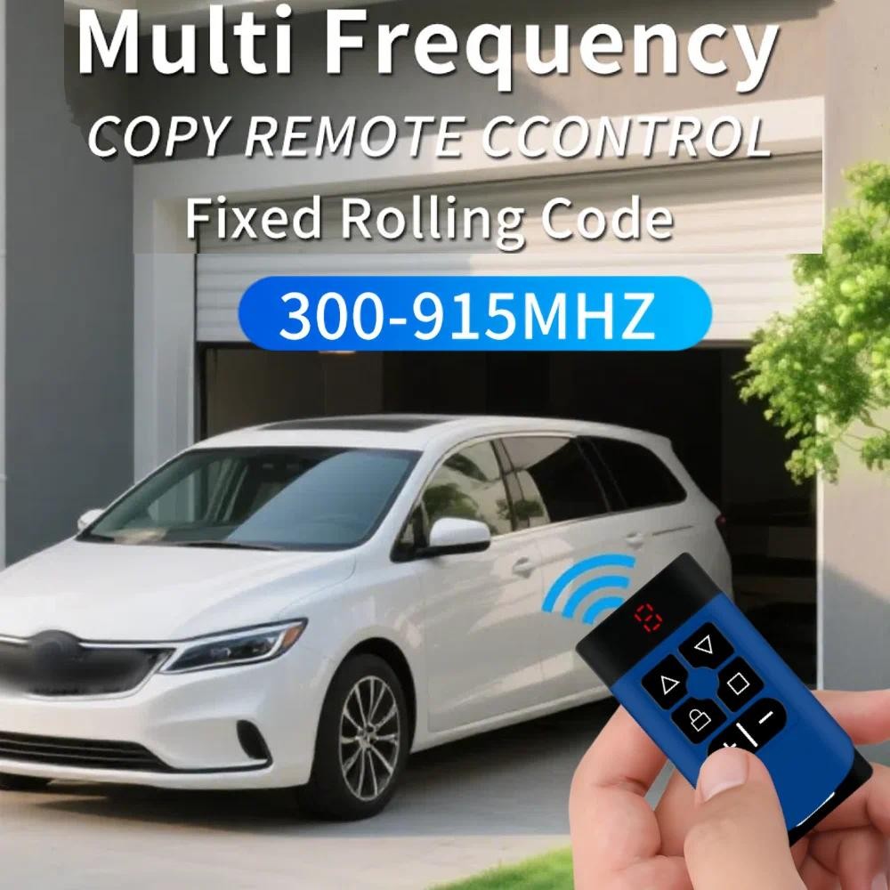 300-915Mhz Garage Door Remote Control Duplicator Multi Frequency Brand ...
