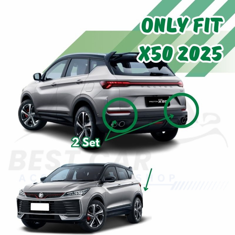 Car PROTON X50 2025 REAR BUMPER Car LED (FISHBONE & BW STYLE) | Shopee ...