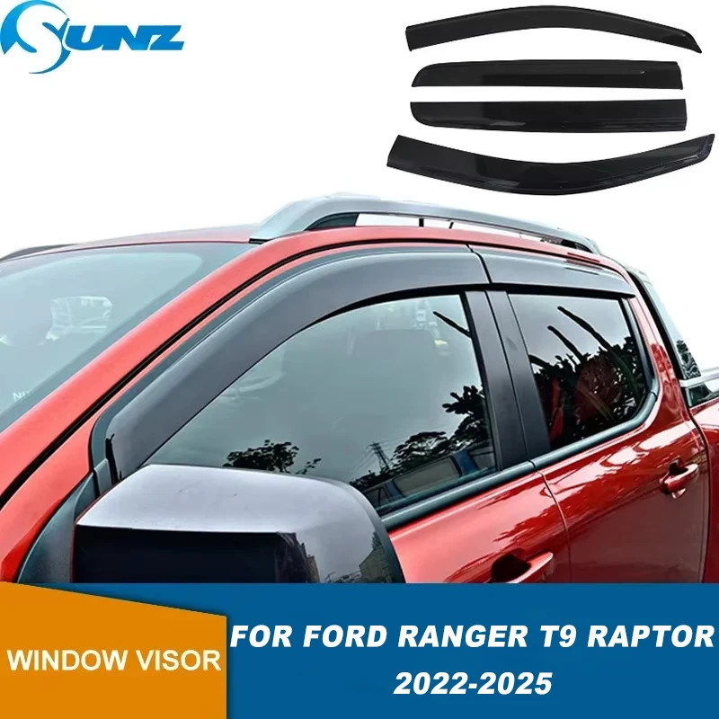 Car Window Visor For Ford Ranger T9 Raptor Wildtrak Sport XLT XLS XL ...