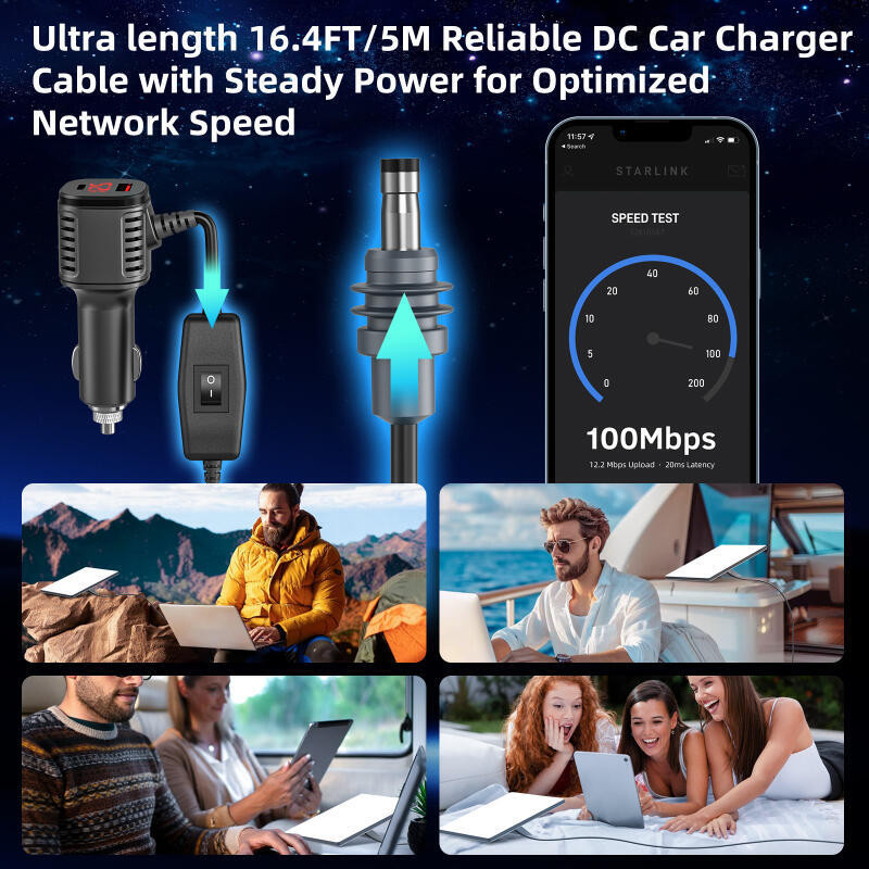 HdoorLink For Starlink Mini 3IN1 Car Charging To DC Power Cable 12-24V ...