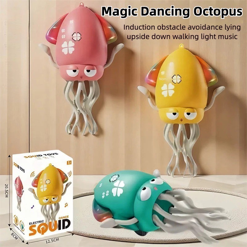 Magic Dancing Octopus Electric Decompression Squid Kids Music Toys ...