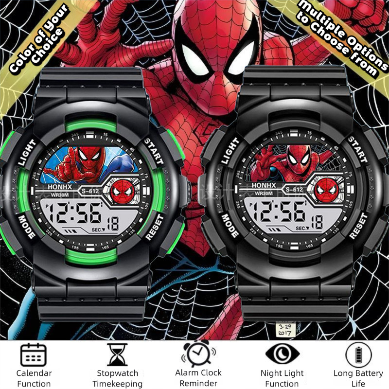 Spiderman Waterproof Watch Electronic Watch Digital Watch Boy Watch ...