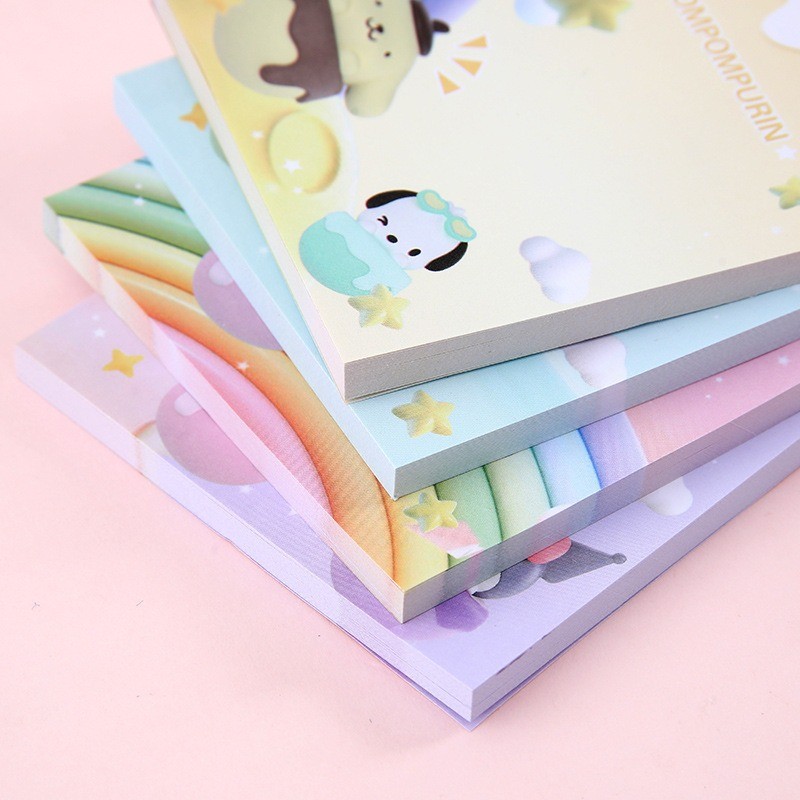 Cute Cartoon Sticky Notes Strong Adhesive Memo Pad Student Stationery ...