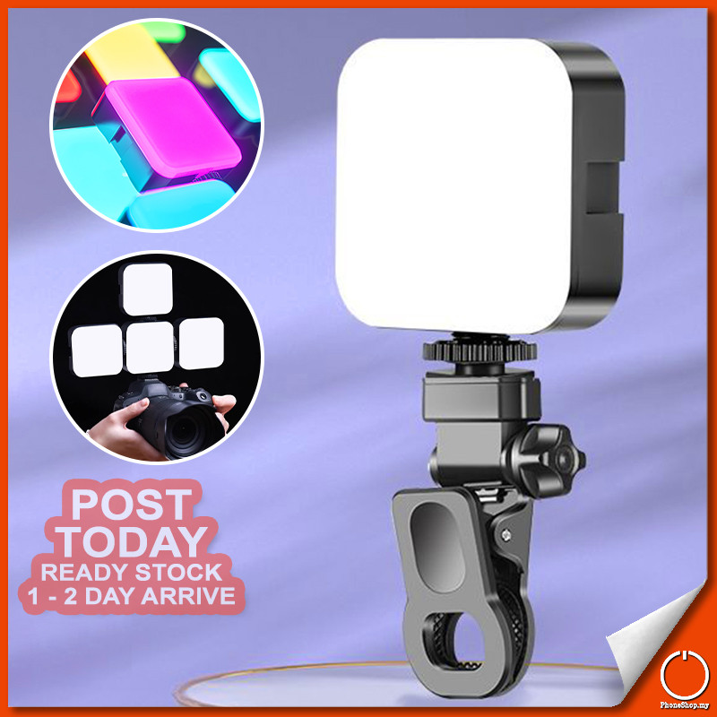 𝐁𝐄𝐀𝐔𝐓𝐘 𝐁𝐄𝐀𝐌 Mini Rechargeable LED Clip-on Selfie Light Mini Video ...
