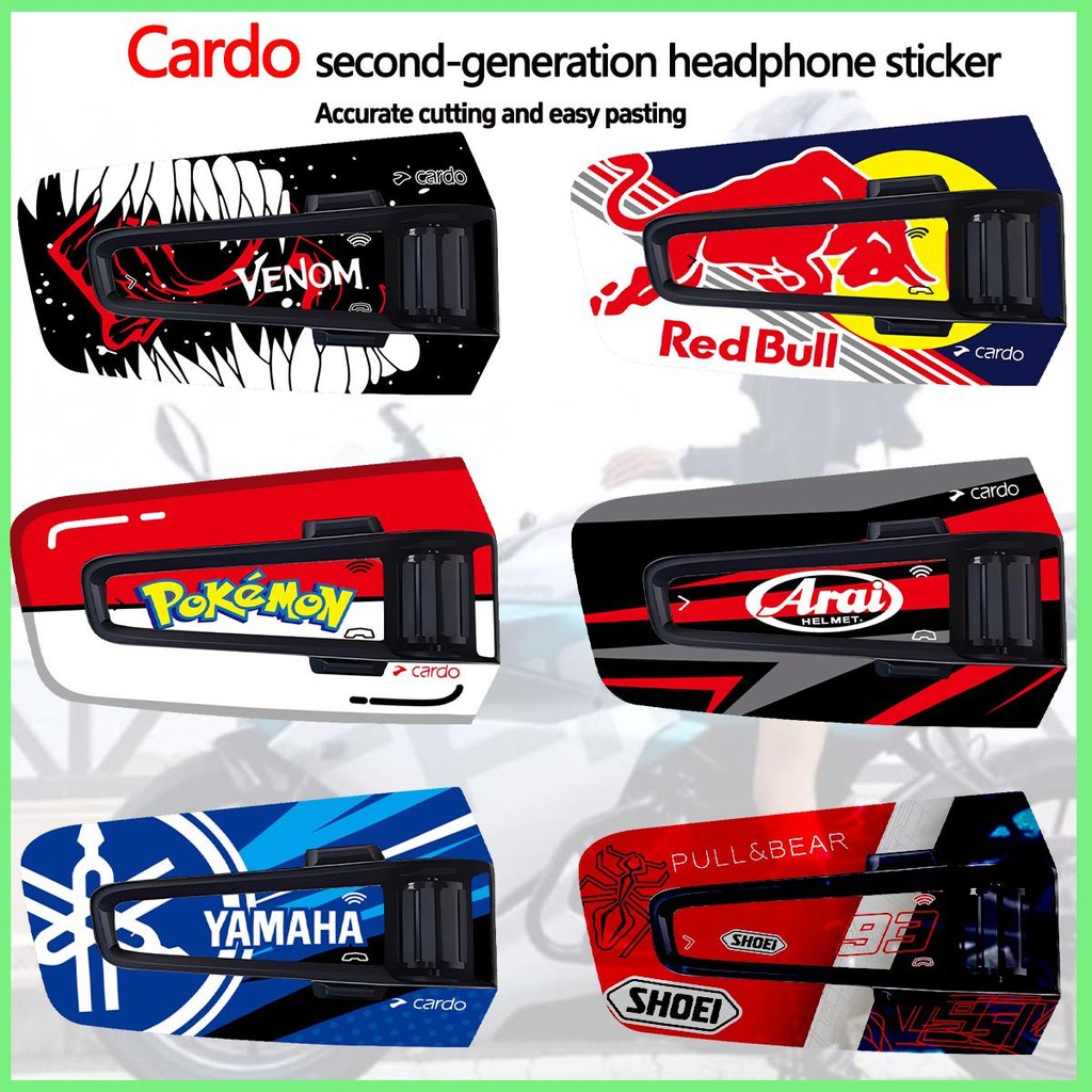 For Cardo 2nd Generation CARDO EDGE Bluetooth Earphone Sticker ...