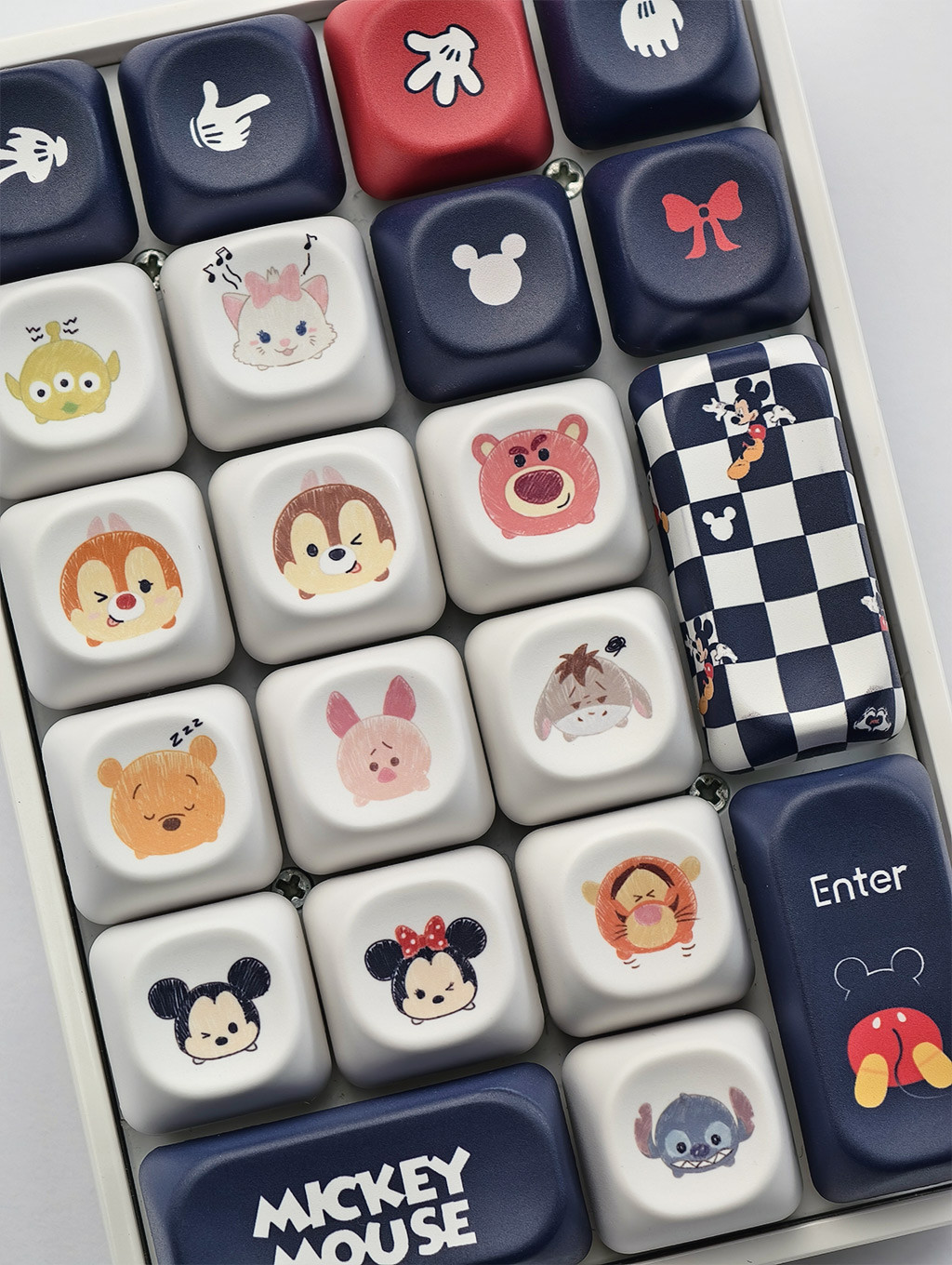 Disney Mickey Pooh Keycaps MOA Profile PBT Five-sided Dye Sublimation ...