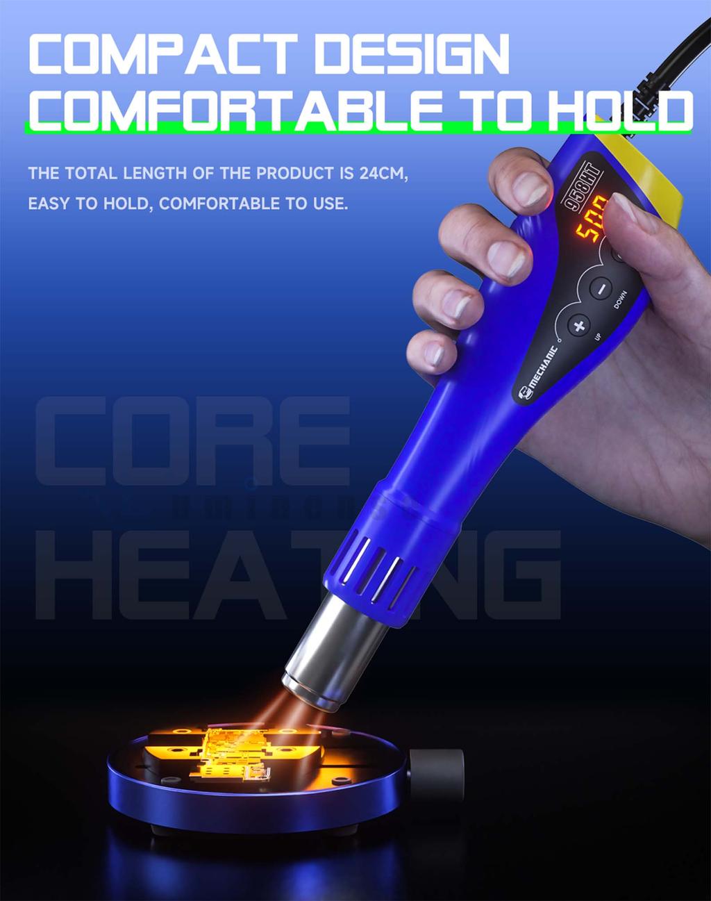 [Luminense] Mechanic Solder Rework Blower Solder SMD Rework BGA Hot Air ...