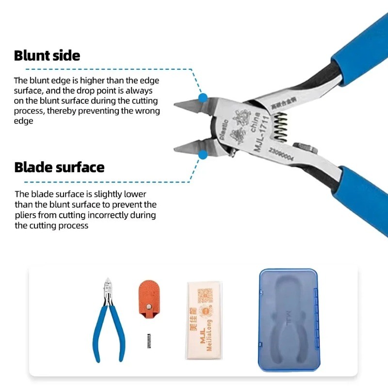 MJL M1711 Model Nippers Single Blade Nipper Ultra Thin Side Cutter for ...