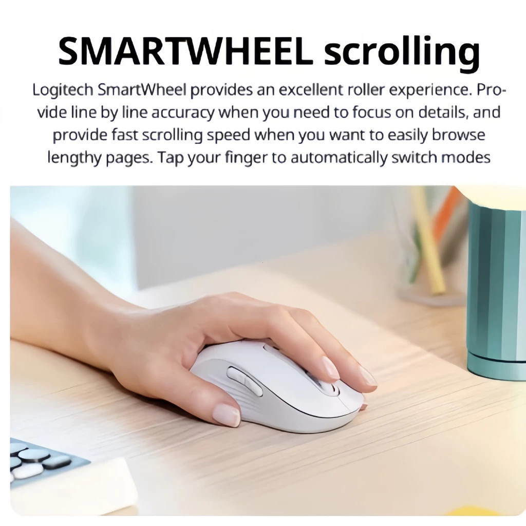 Logitech M750 Silent Wireless Mouse Symmetrical Design 2000DPI High ...