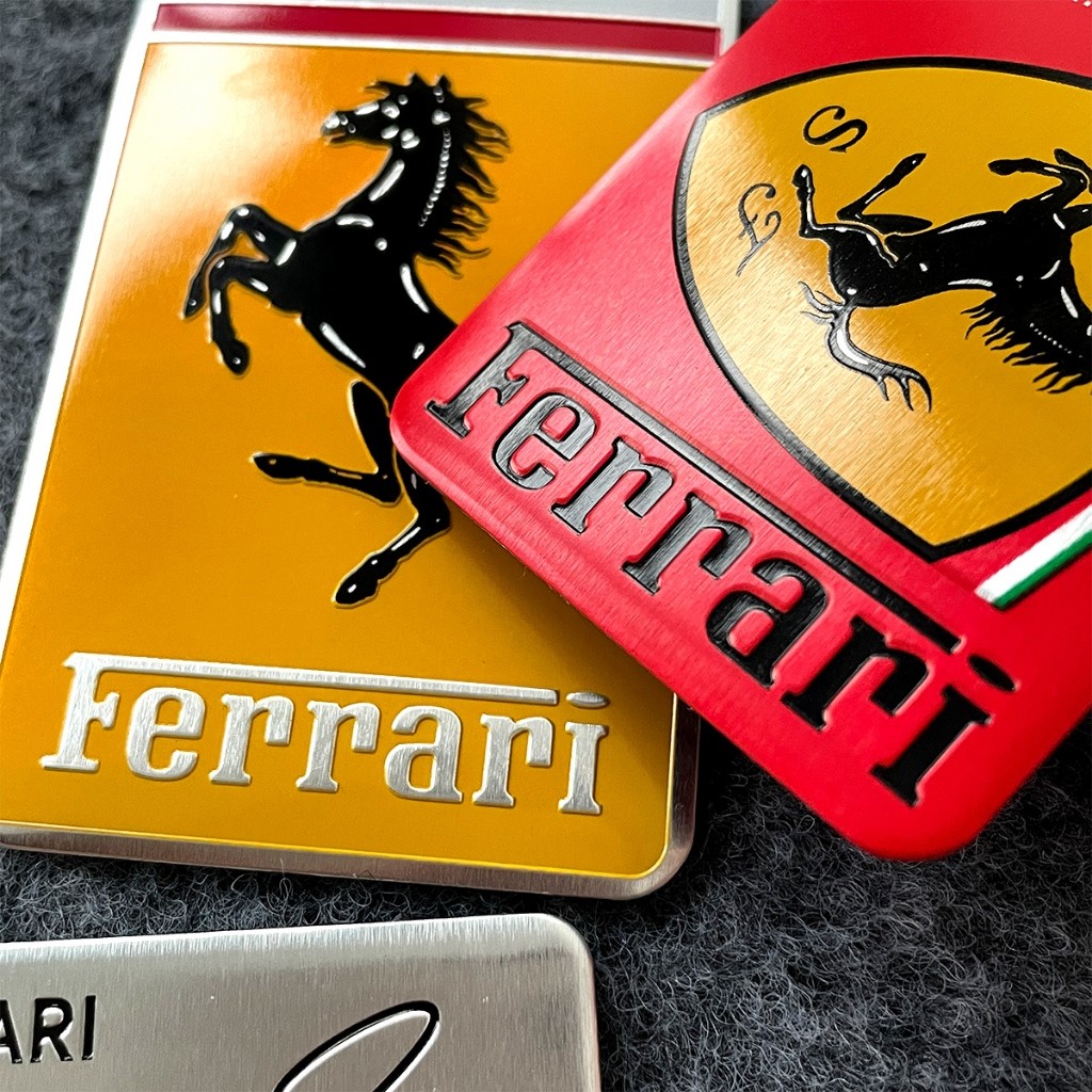 Ferrari Logo Emblem Reflective Decals Stickers | Shopee Malaysia