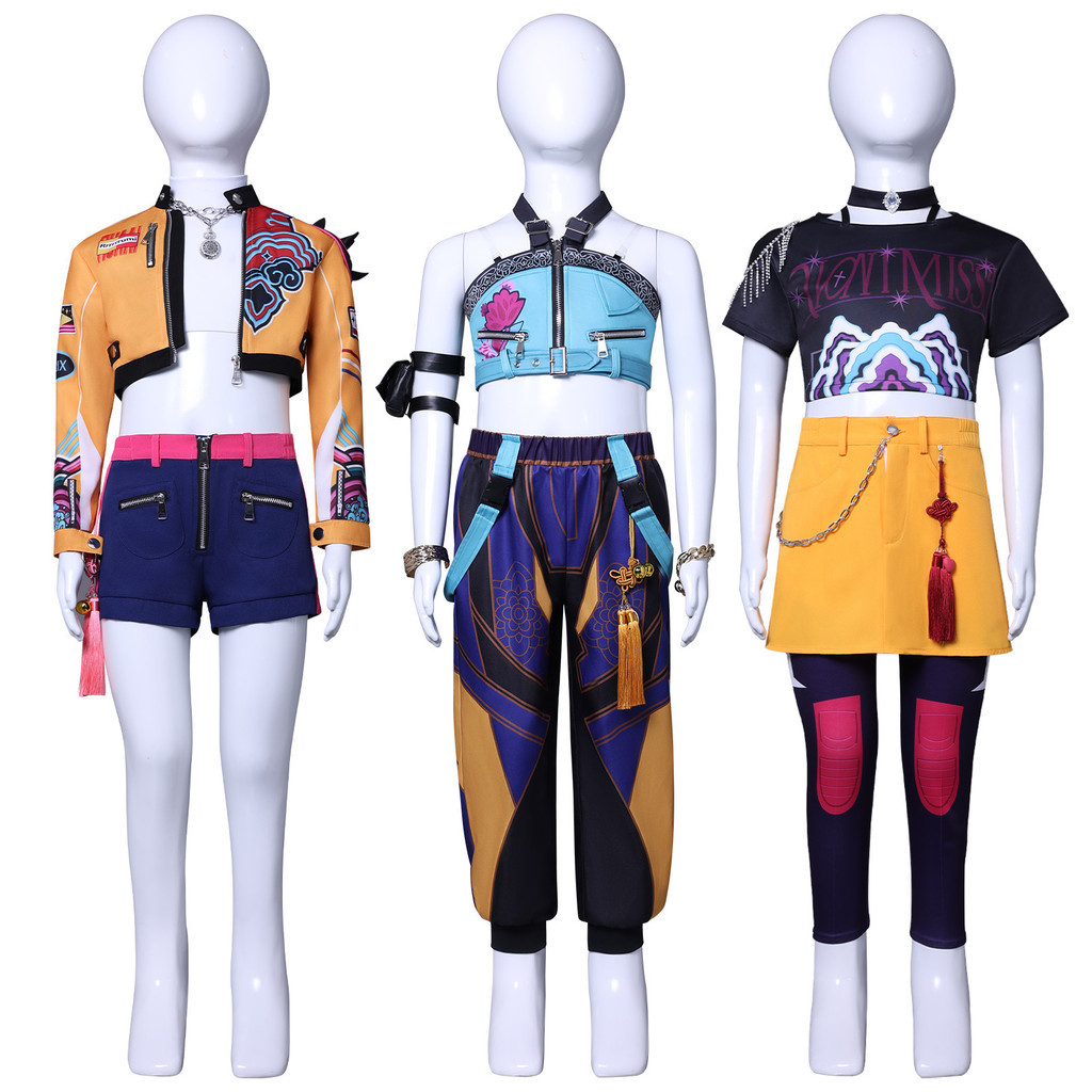 Anime KPop Demon Hunters Rumi Zoey Cosplay Costume Mira Uniform Huntrix ...