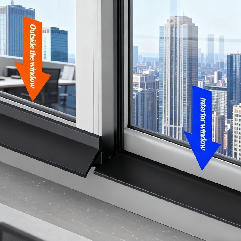 100cm Door Window Water Blocking Sealing Strip Sliding Window Rain ...
