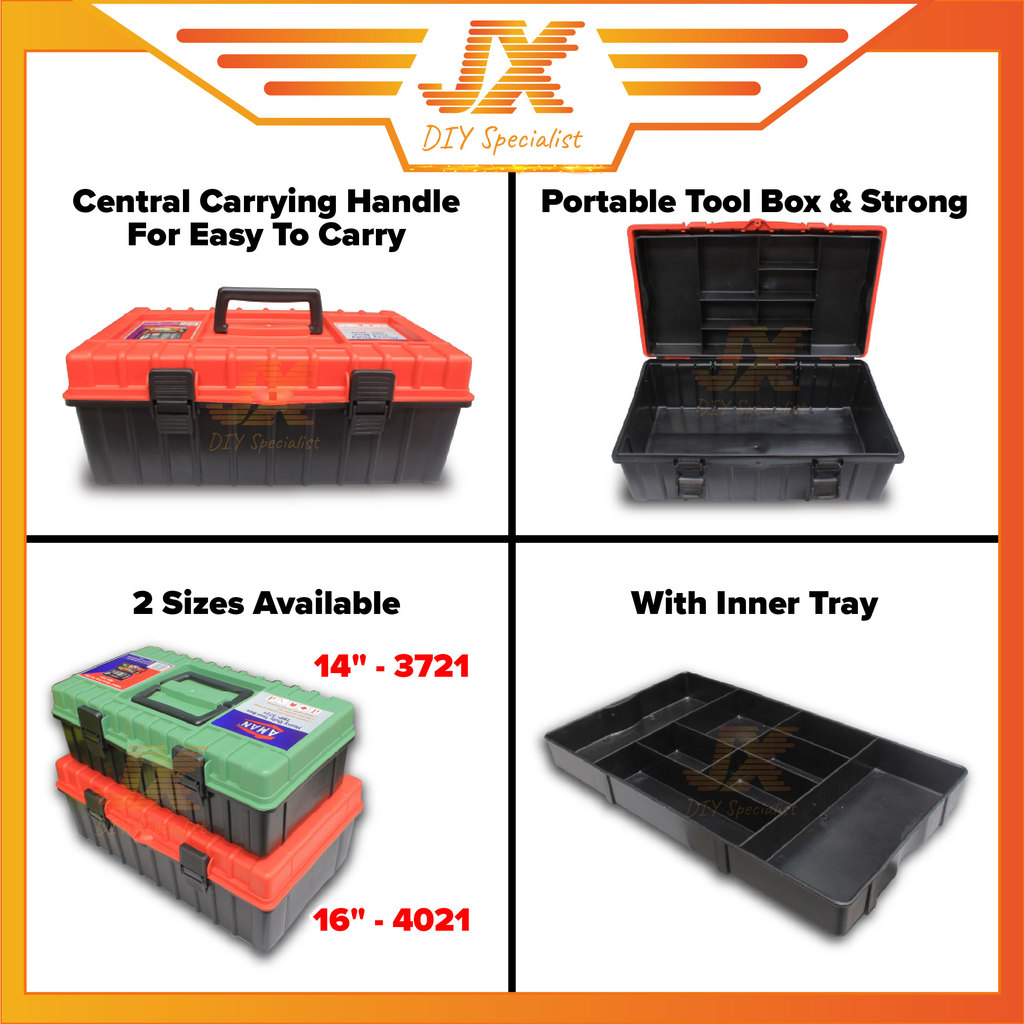 Heavy Duty PVC Tool Box Inner Tray Organizer Plastic Storage Box Tool ...