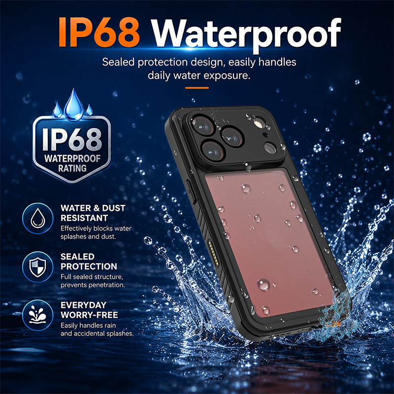 Shellbox 360 Protection Waterproof Phone Case Magnetic Shockproof Cover ...