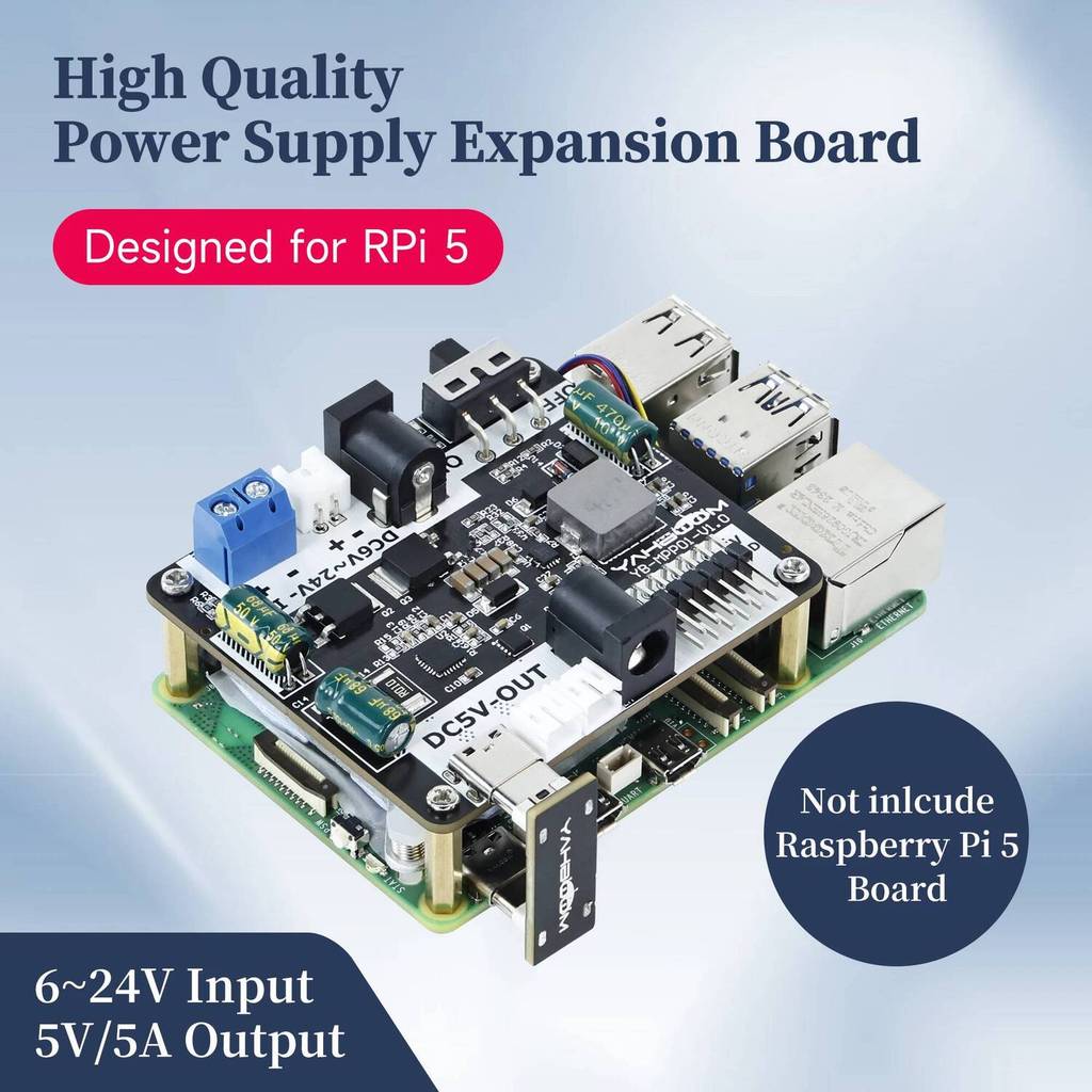 Raspberry Pi 5 Power Supply Expansion Board DIY Electronic Adapter ...