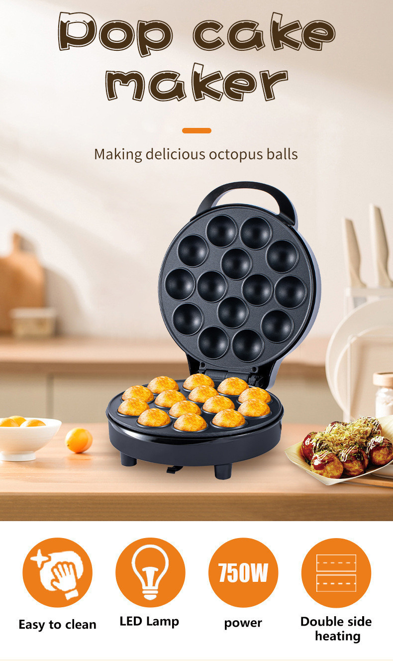 Takoyaki machine Meatball machine Non-stick pan, deeper design Egg ...
