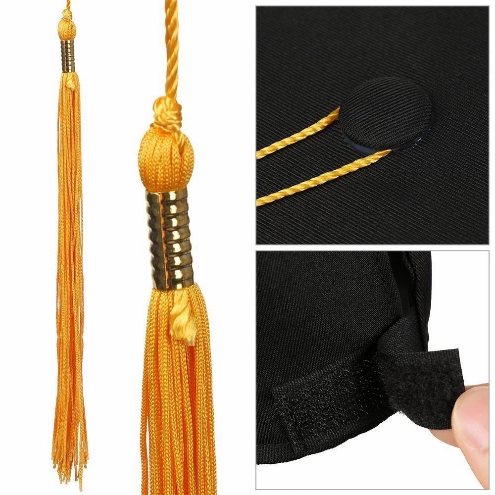 University Graduation Academic Hat Unisex Mortarboard Cap with Tassel ...