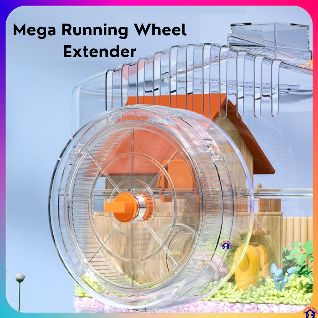 Mega Run Wheel Extender Large External Hamster Exercise Wheel with ...