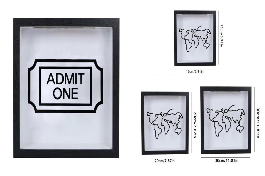 Ticket Shadow Box Memory Display Box Southeast Asian Travel Adventure ...