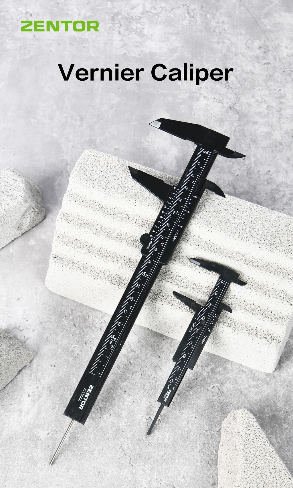 ZENTOR Vernier Caliper 0–150MM Metric Measuring Tool Precision Ruler ...