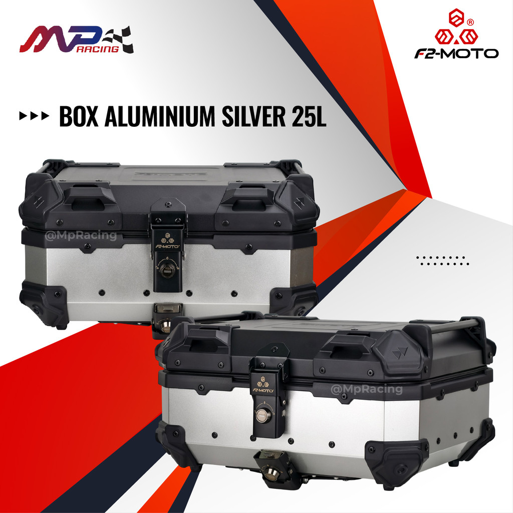 F2-Moto 25L Aluminium Top Box,Motorcycle Box Premium | Shopee Malaysia