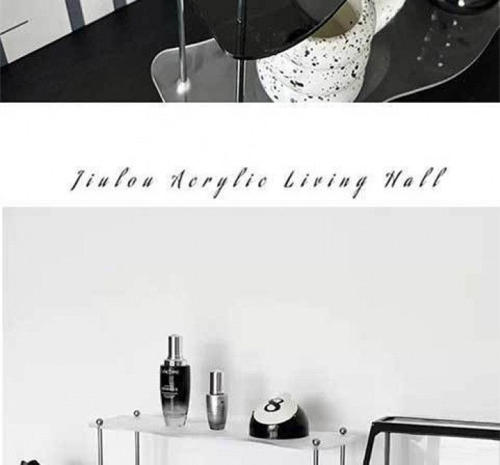 Nordic ins Style Three-Layer Contrast Color Shelf Desktop Multi-Layer ...
