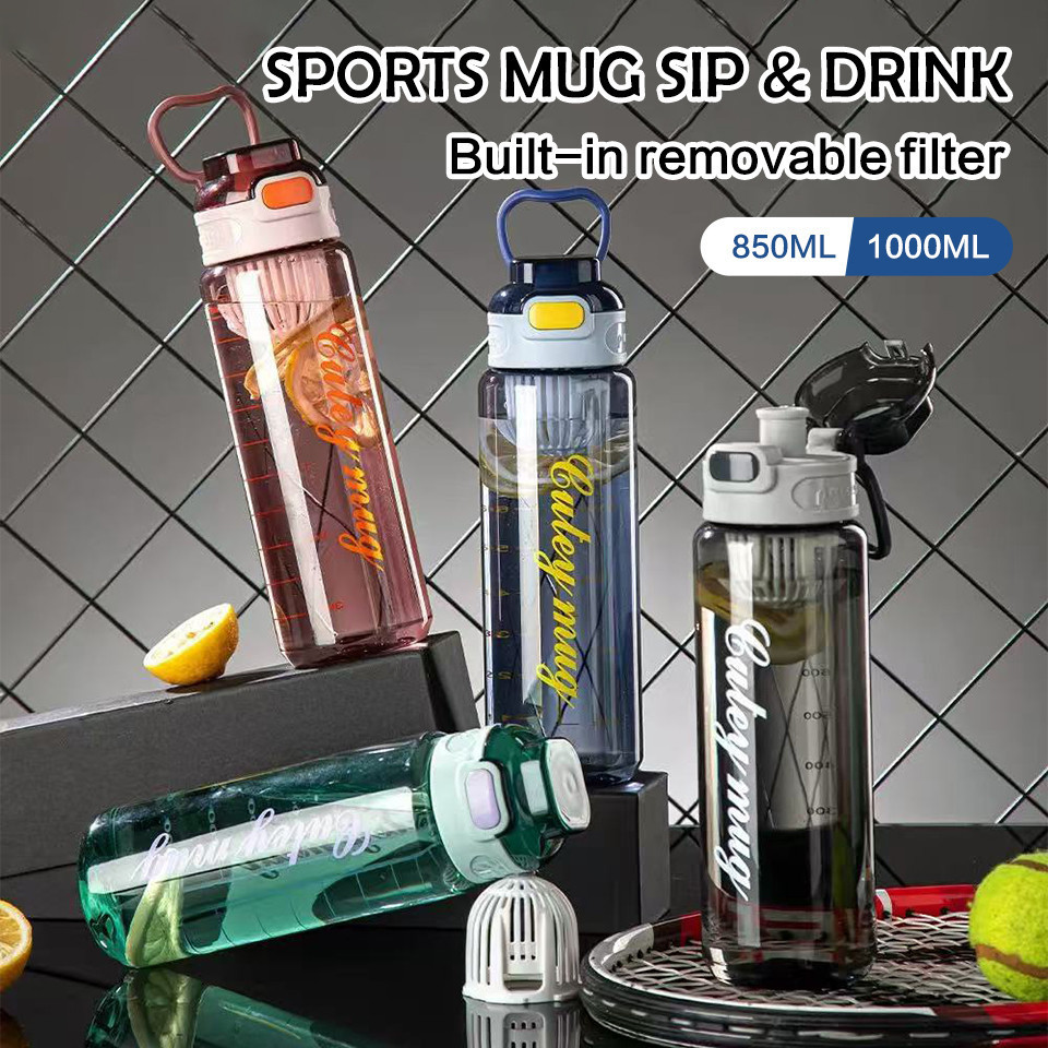 850ml 1000ml BIG Water Bottle Drinking Botol Air Besar Bekas Air Botol ...