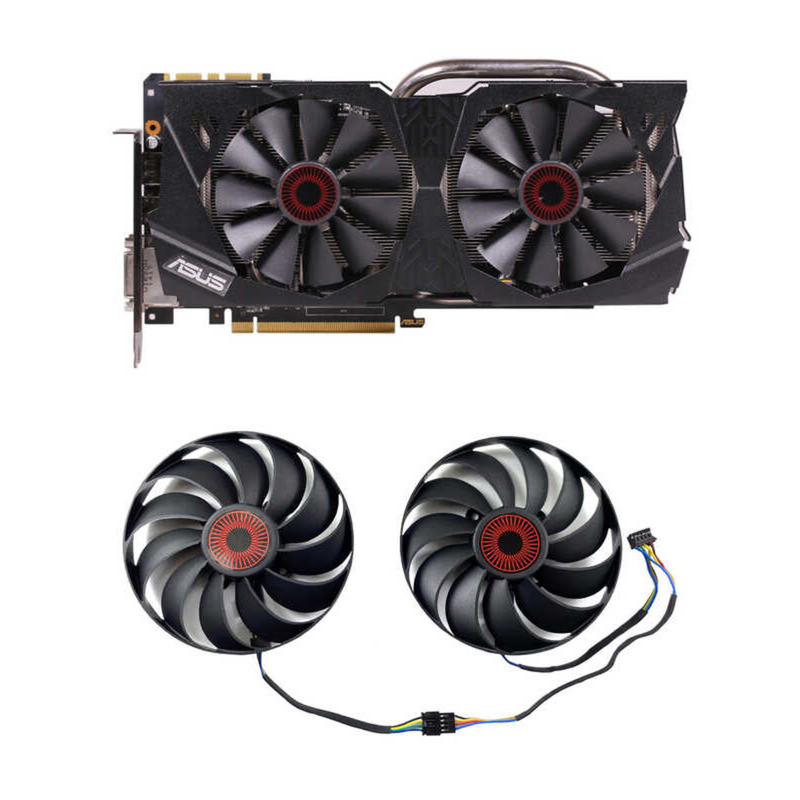Asus STRIX-R9 380 GTX970 980 980ti GAMING Graphics Card Fan FD10015H12S ...