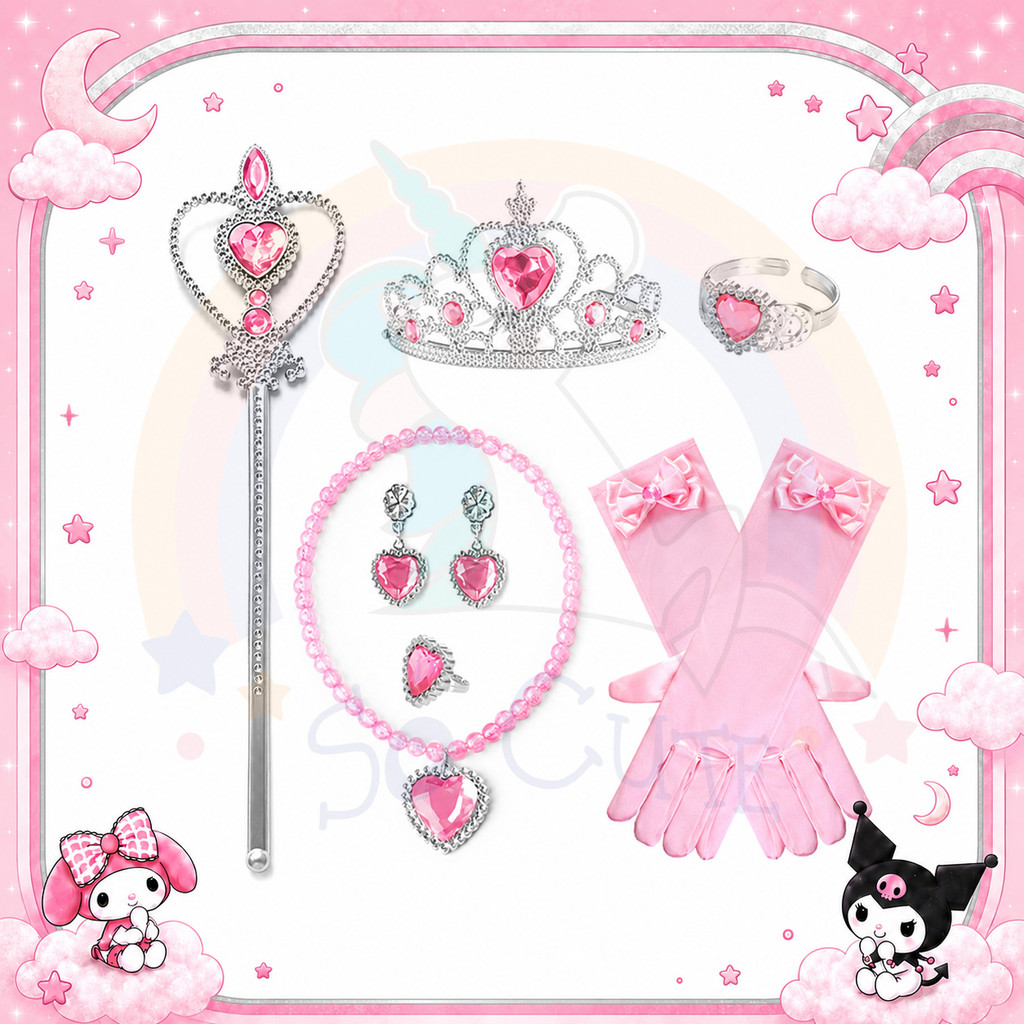 SoCute Baby Kids Unicorn Kuromi Melody Princess Dress Sanrio Kawaii ...