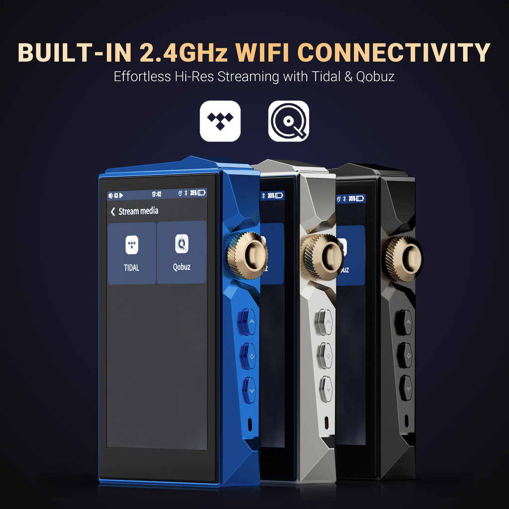 HIDIZS AP80 PRO MAX All-in-One Streaming HiFi Music MP3 Player Hi-Res ...