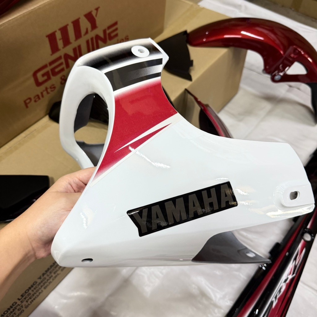 ORIGINAL RXZ RXZ 5PV CATALYZER BODY COVER SET WARNA SKALA MERAH (DRMK ...