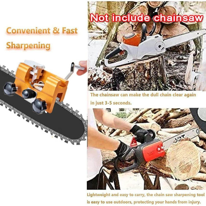 Portable Chainsaw Sharpener Kit Portable Hand Crank Chainsaw Chain ...
