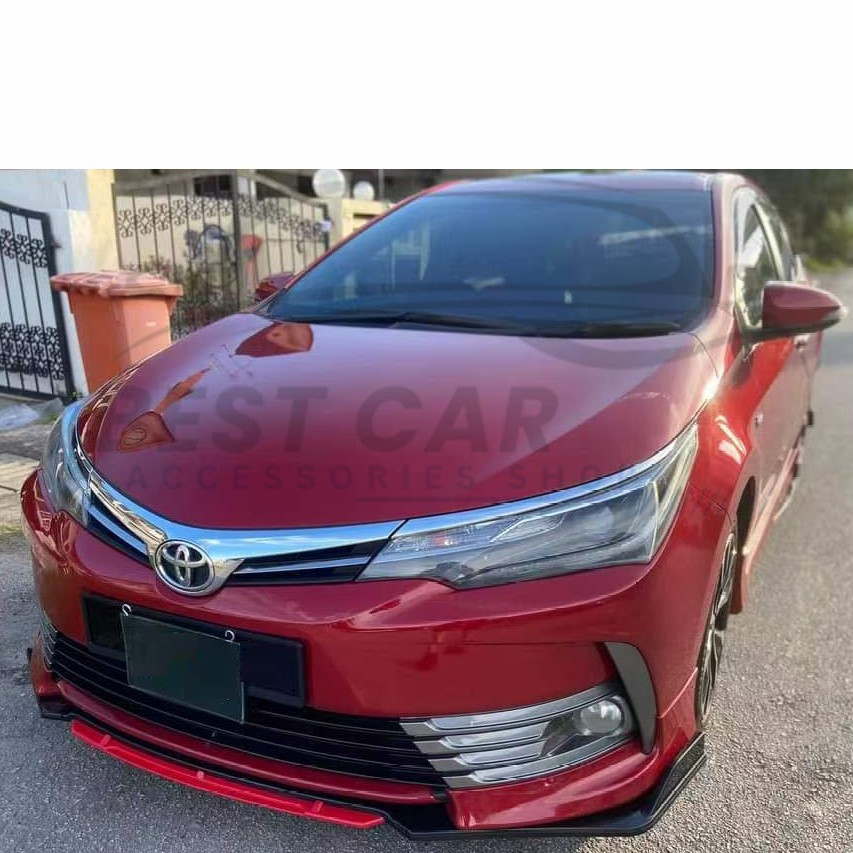 Toyota Altis 2014-2018 Front Bumper Diffuser Lip Wrap Angle Splitters ...
