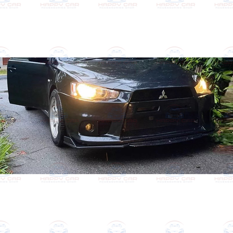 Mitsubishi Lancer evo 10 Front Bumper Diffuser Lip Wrap Angle Splitters ...