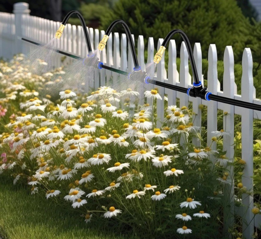 DIY Garden Micro Drip Irrigation System Plant Flower Watering Kit Siram ...