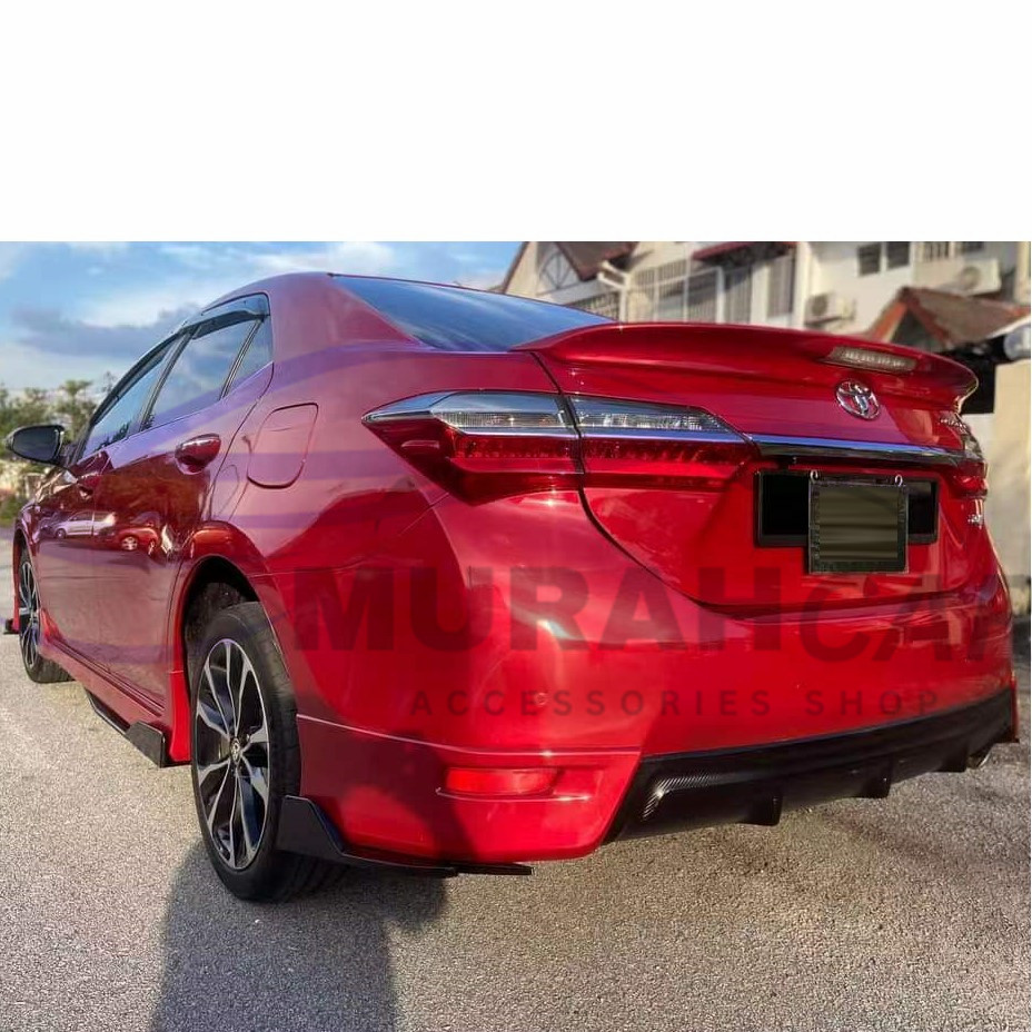 Toyota Altis 2014-2018 Front Bumper Rear Spoiler Diffuser Lip Wrap ...