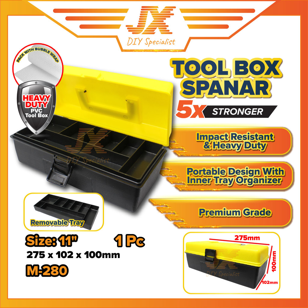 Heavy Duty PVC Tool Box Inner Tray Organizer Plastic Storage Box Tool ...