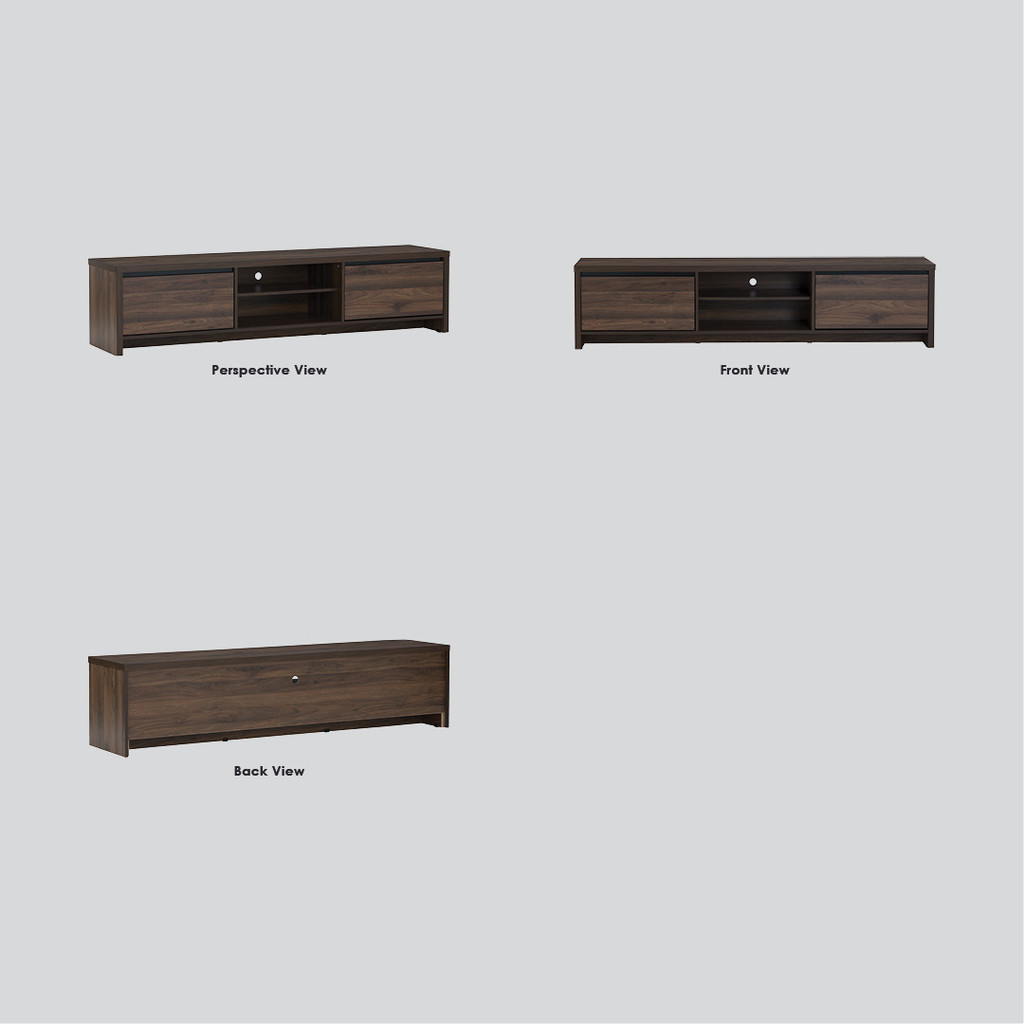 BELDEN TV Cabinet (1.8M) | TV console | Kabinet TV - Cocoa | Shopee ...